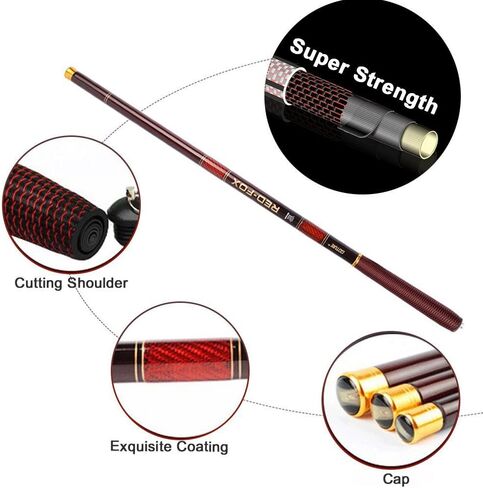 Goture//Telescopic Tenkara Fishing Rod Kit//Ultralight Travel Fishing Rod,Portable Collapsible Bass Crappie Rod, Carbon Fiber Inshore Stream Trout Pole 10 12 15 18 21 24 Free Tip Set(Top 3 Segment) in Saudi Arabia