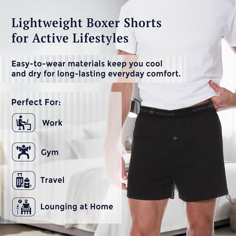 Beverly Hills Polo Club Men's 8 Pack Knit Boxer in Kuwait
