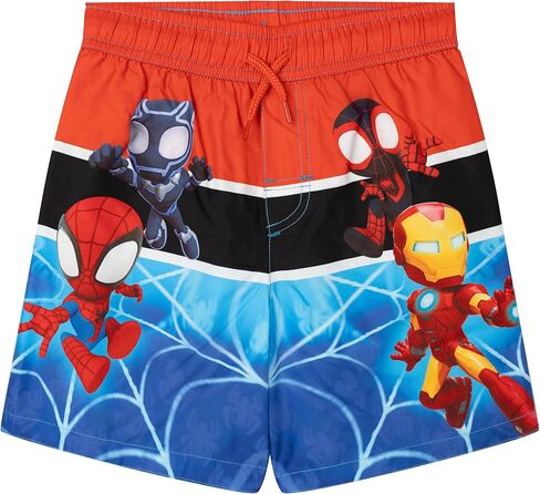 Marvel Spider-Man Toddler Boys Swim Trunks Bathing Suit Gray/Blue 4T in Kuwait