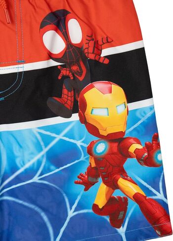 Marvel Spider-Man Toddler Boys Swim Trunks Bathing Suit Gray/Blue 4T in Kuwait