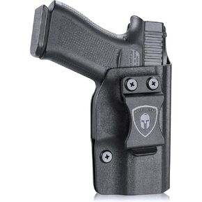 حافظة WARRIORLAND IWB Kydex متوافقة مع مسدس Glock 43X / G43 / G43X MOS، داخل حزام الخصر المخفي، Adj. الضغط على زر الاحتفاظ وعدم القدرة، خيار اليد اليمنى/اليد اليسرى in Kuwait