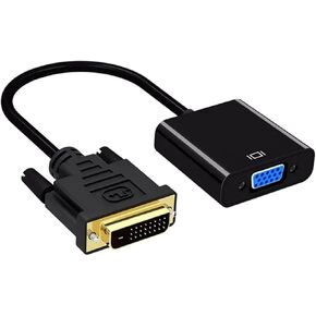 DVI إلى VGA مهائي كابلات 25-Pin DVI-D ذكر إلى 15-Pin VGA أنثى 1080P HD محول لعرض جهاز العرض PC تمديد in Kuwait