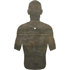 Magnum Target 18" x 30" x 3/8" AR500 Combatant Silhouette Steel Shooting Target Metal Range Gong 1Hole - Unpainted in Saudi Arabia