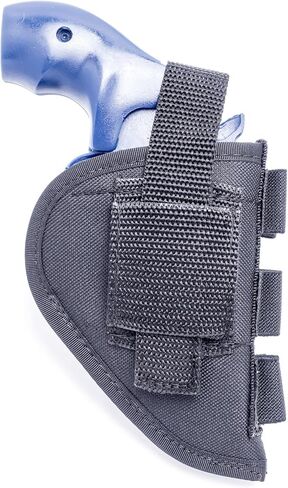 OUTBAGS USA NSC15 نايلون OWB سروال خارجي يحمل الحافظة مع حلقات ذخيرة لمسدسات ذات 5 طلقات ذات أنف أفطس مقاس 2 بوصة فقط. تملكها وتديرها عائلة. صنع في الولايات المتحدة الأمريكية in Kuwait