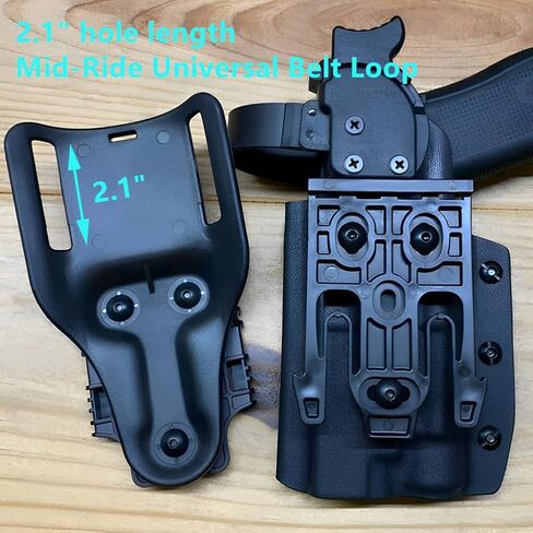 Quick Locking System Kit Included QLS Fork and Plate with Mid-Ride UBL Universal Belt Loop and Quick-Release Elastic Leg Strap for Duty Belt Holster in Saudi Arabia