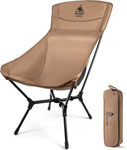 ONETIGRIS OasisFlex Camping Chair,High Back Folding Chair with Carry Bag,Great for Camping,Beach,Picnic,Park,Lawn,Sports and Outdoor Events in Saudi Arabia