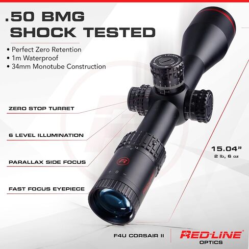 Red-Line Optics F4U Corsair Gen II MRAD FFP 5-30x56 Hunting Target Competition Long Range Scope Designed & Supported in Washington State in Saudi Arabia