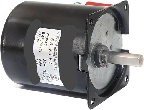 110V AC Motor Eccentric Shaft 8mm Without Hole Permanent Magnet Motor Geared Reducer Electrical Equipment 28W(110V 30RPM) in Saudi Arabia