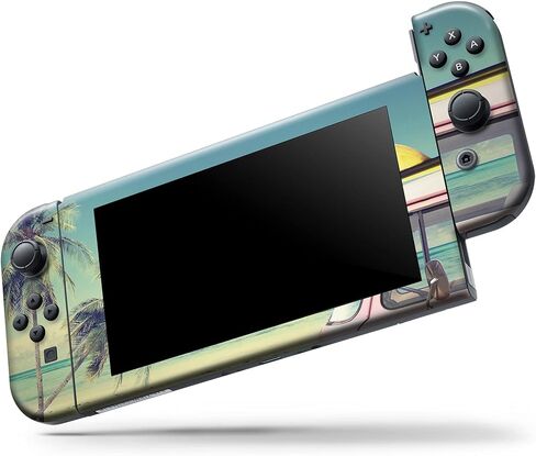 Design Skinz - Compatible with Nintendo Switch Joy-Con Only - Skin Decal Protective Scratch-Resistant Removable Vinyl Wrap Cover - Beach Trip in Kuwait