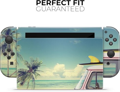 Design Skinz - Compatible with Nintendo Switch Joy-Con Only - Skin Decal Protective Scratch-Resistant Removable Vinyl Wrap Cover - Beach Trip in Kuwait