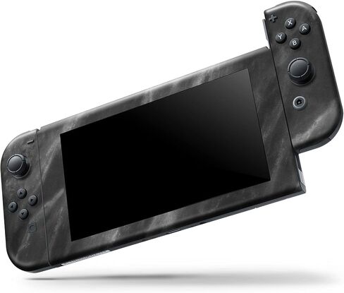 Design Skinz - متوافق مع Nintendo Switch Joy-Con فقط - غطاء حماية من الفينيل قابل للإزالة ومقاوم للخدش - رخام أسود وأبيض طباشيري in Kuwait