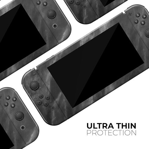 Design Skinz - متوافق مع Nintendo Switch Joy-Con فقط - غطاء حماية من الفينيل قابل للإزالة ومقاوم للخدش - رخام أسود وأبيض طباشيري in Kuwait