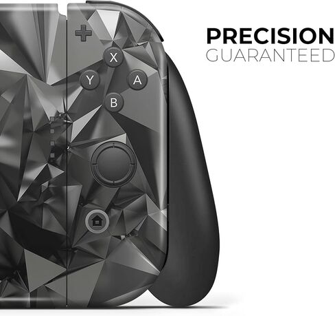 Design Skinz - متوافق مع وحدة تحكم Nintendo Switch Pro - غطاء حماية من الفينيل مقاوم للخدش وقابل للإزالة - سطح ماسي أسود ثلاثي الأبعاد in Kuwait