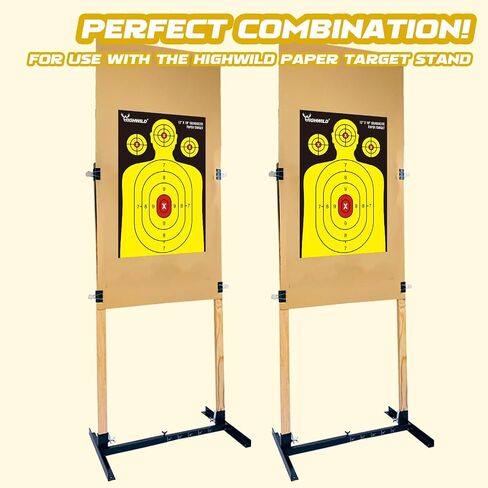 هدف ورقي للصور الظلية من Highwild Shooting Range - 12X18 بوصة - داخلي وخارجي in Saudi Arabia