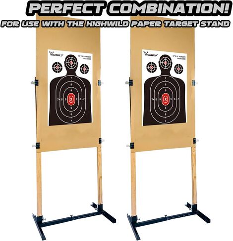Highwild Shooting Range Silhouette Paper Target - 12X18 Inch - Indoor & Outdoor in Saudi Arabia