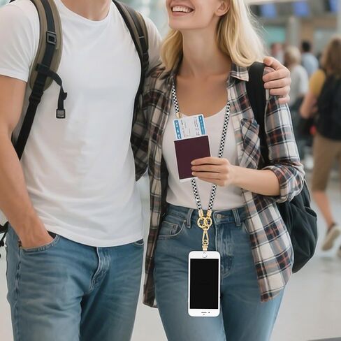 ABJFJE كريستال الهاتف الحبل Crossbody شريط لتعليق الهاتف المحمول هاتف محمول الرقبة الحبل حجر الراين مكافحة سرقة حزام لتعليق الهاتف المحمول للنساء in Saudi Arabia