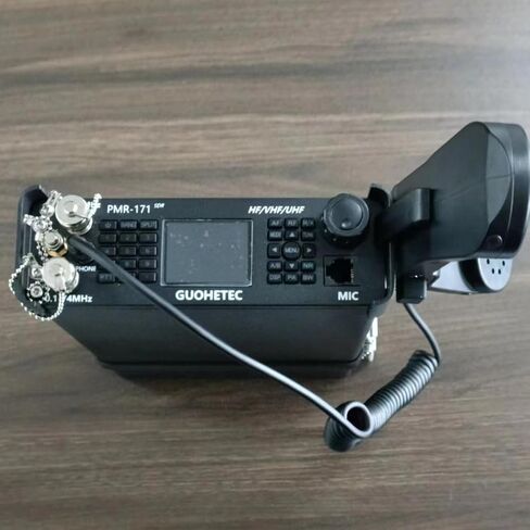 GUOHETEC PMR-171 TBR-119 ميكروفون بمقبض تكتيكي محمول للاستماع وإطلاق جهاز الإرسال والاستقبال المدمج (TBR-119) in Kuwait