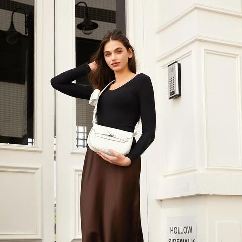 محفظة CLUCI Crossbody للنساء متعددة الجيوب حقيبة جلدية نباتية صغيرة حقائب كتف صيفية للسفر مصممة للسيدات عتيقة in Kuwait