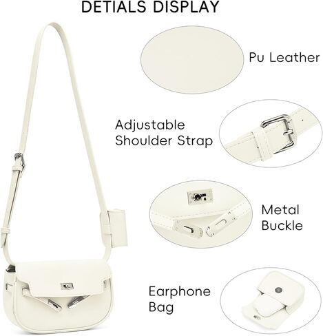 محفظة CLUCI Crossbody للنساء متعددة الجيوب حقيبة جلدية نباتية صغيرة حقائب كتف صيفية للسفر مصممة للسيدات عتيقة in Kuwait