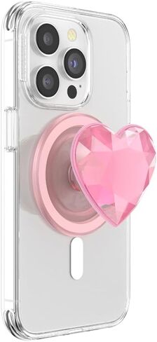 مقبض هاتف PopSockets متوافق مع MagSafe، حامل الهاتف، متوافق مع الشحن اللاسلكي - قلب مزدوج اللون in Kuwait
