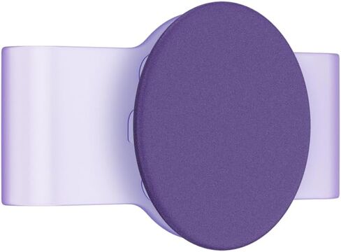 PopSockets: قبضة هاتف PopGrip Slide غير لاصقة وحامل مع غطاء علوي قابل للتبديل لهاتف iPhone 11 Pro من السيليكون - بنفسجي شرس in Kuwait