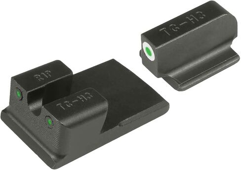 Truglo Tritium Pro Handgun Night Sights, Compatible with Ruger Handguns Compact Durable Glow-in-The-Dark Front & Rear Gun Sights with White Focus Lock Front Ring in Saudi Arabia