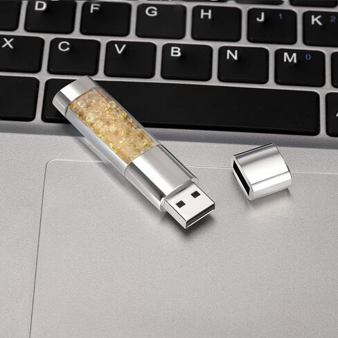 محرك فلاش USB 2.0، عصا ذاكرة USB كريستالية محببة، محرك إبهام مجوهرات للصور والموسيقى وتخزين الملفات (أرجواني، 64 جيجابايت) in Kuwait