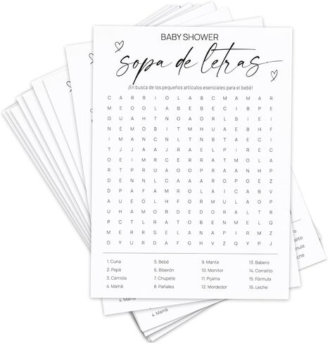 ألعاب استحمام الطفل، تنبؤات عيد الميلاد لبطاقات مشورة استحمام الطفل للصبي والفتاة المحايدة جنسانيًا لـ 50 ضيفًا in Kuwait