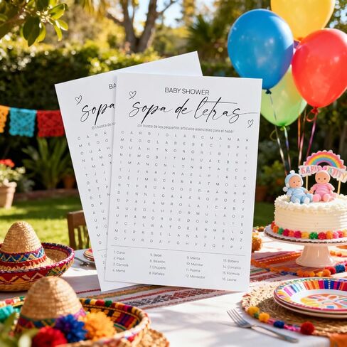 ألعاب استحمام الطفل، تنبؤات عيد الميلاد لبطاقات مشورة استحمام الطفل للصبي والفتاة المحايدة جنسانيًا لـ 50 ضيفًا in Kuwait