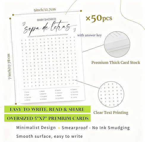 ألعاب استحمام الطفل، تنبؤات عيد الميلاد لبطاقات مشورة استحمام الطفل للصبي والفتاة المحايدة جنسانيًا لـ 50 ضيفًا in Kuwait