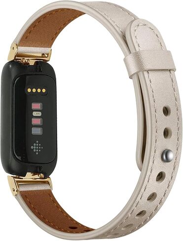 Leather Band for Fitbit Inspire 3 Bands Adjustable Sport Replacement Straps for Women in Saudi Arabia