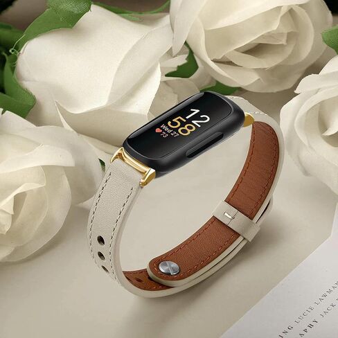Leather Band for Fitbit Inspire 3 Bands Adjustable Sport Replacement Straps for Women in Saudi Arabia