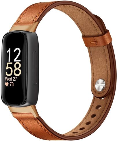 Leather Band for Fitbit Inspire 3 Bands Adjustable Sport Replacement Straps for Women in Saudi Arabia