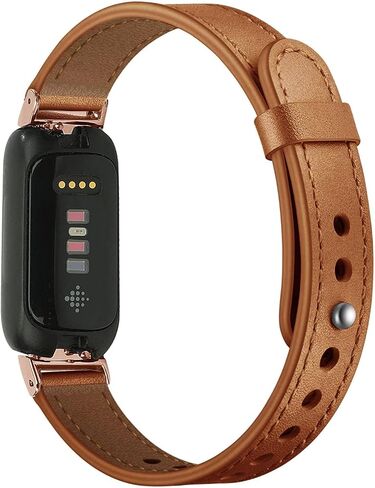 Leather Band for Fitbit Inspire 3 Bands Adjustable Sport Replacement Straps for Women in Saudi Arabia