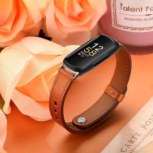 Leather Band for Fitbit Inspire 3 Bands Adjustable Sport Replacement Straps for Women in Saudi Arabia