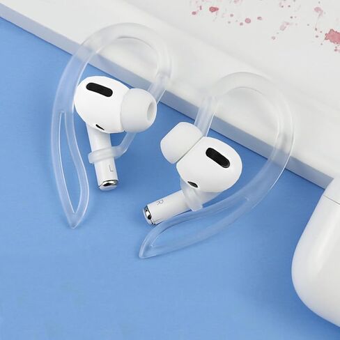 Ear Hooks Compatible with AirPods Pro 2nd Generation/ 1st Gen[Multi-Dimensional Adjustable] Accessories Compatible with Apple AirPods 3 2 1 Gen(Transparent) in Saudi Arabia