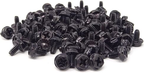 6#-32x6 Hex Phillips Head Replacement PC Computer Case Mounting Screws Fastener for Building Repairing and Maintaining Computer Systems, 100pcs in Saudi Arabia