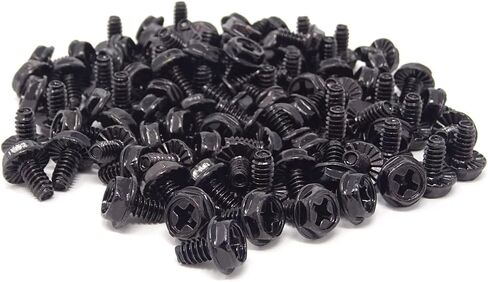 6#-32x6 Hex Phillips Head Replacement PC Computer Case Mounting Screws Fastener for Building Repairing and Maintaining Computer Systems, 100pcs in Saudi Arabia