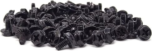 6#-32x6 Hex Phillips Head Replacement PC Computer Case Mounting Screws Fastener for Building Repairing and Maintaining Computer Systems, 100pcs in Saudi Arabia