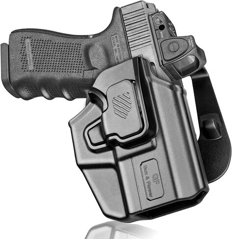 Universal OWB Holster for G43X/G48 MOS, Shield Plus, P365 XL/P365, Glock 26 27, RDS Compatible, Fits Sub-Compact 9mm Pistols Like G3C, Hellcat Pro, Index Finger Release, Adjustable Cant, Right Hand in Saudi Arabia