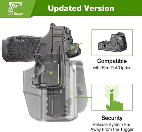 Universal OWB Holster for G43X/G48 MOS, Shield Plus, P365 XL/P365, Glock 26 27, RDS Compatible, Fits Sub-Compact 9mm Pistols Like G3C, Hellcat Pro, Index Finger Release, Adjustable Cant, Right Hand in Saudi Arabia