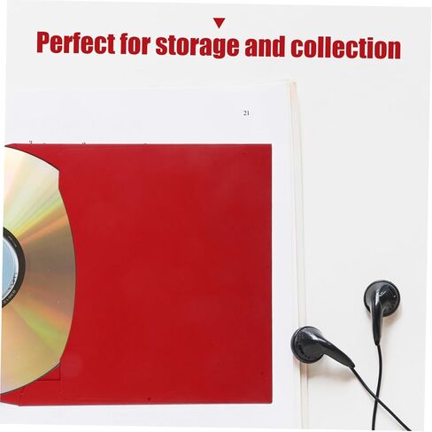 20 قطعة من Luxshiny لأغلفة أقراص DVD وأغلفة حاملات تخزين الورق لمجموعات الموسيقى والألعاب DVD للمكتب المنزلي والحماية طويلة المدى in Kuwait