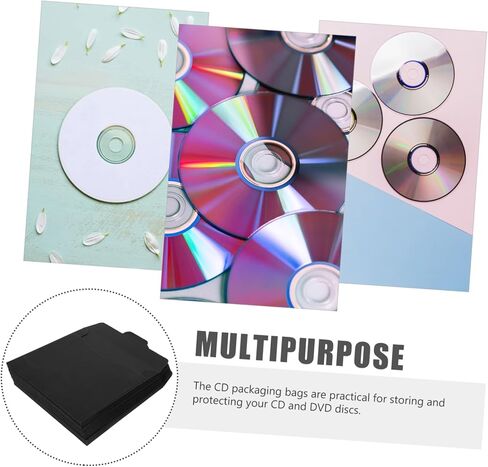 20 قطعة من Luxshiny لأغلفة أقراص DVD وأغلفة حاملات تخزين الورق لمجموعات الموسيقى والألعاب DVD للمكتب المنزلي والحماية طويلة المدى in Kuwait