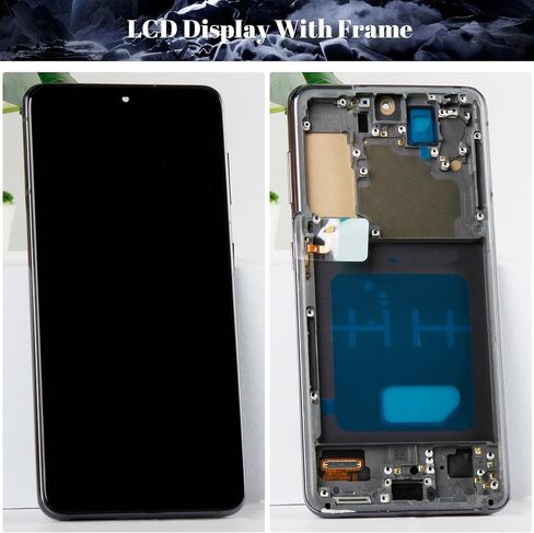 TFT لهاتف Samsung Galaxy S21 5G شاشة LCD بديلة لهاتف Samsung Galaxy S21 4G SM-G991B SM-G991U SM-G991N مجموعة قطع غيار رقمية تعمل باللمس SM-G9910 مع إطار (بدون بصمة) (أسود) in Kuwait