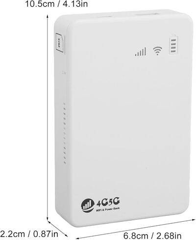 300Mbps LTE CAT4 Mobile WiFi Hotspot, Unlocked 4G LTE Router with SIM Card Slot Supporting 10 Devices 10000mAh WiFi Modem Router for Travel, Business Trip, Car in Saudi Arabia