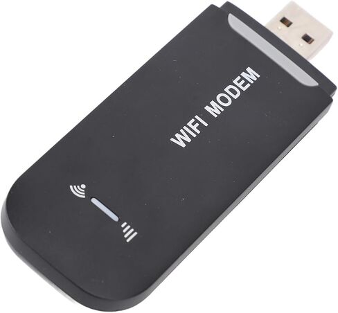 مودم واي فاي 4G LTE - راوتر هوت سبوت محمول USB، سرعة تصل إلى 150 ميجابت في الثانية، يدعم 8 أجهزة، تشفير WPAWPA2 للسفر والأعمال (أسود) in Saudi Arabia