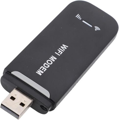 مودم واي فاي 4G LTE - راوتر هوت سبوت محمول USB، سرعة تصل إلى 150 ميجابت في الثانية، يدعم 8 أجهزة، تشفير WPAWPA2 للسفر والأعمال (أسود) in Saudi Arabia