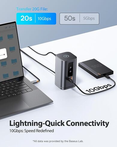 محطة إرساء Baseus Spacemate (Win) 11 في 1 وشاحن Baseus Picogo 100W USB C in Kuwait