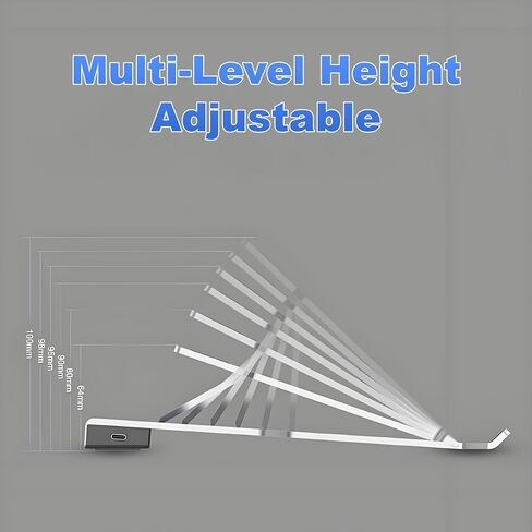 9-in-1 Ergonomic Laptop Stand with Docking Station for Office&Home, Adjustable Aluminum Laptop Docking Station Stand, Essential Docking Stand for MacBook Pro,Practical Present for Students/Tech Lovers in Saudi Arabia
