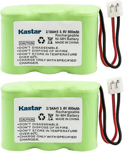 Kastar 1-Pack 3.6V 800mAh Ni-MH Battery Replacement for Hi Capacity B-702, B702, Energizer P-3303, P3303, Lenmar CBD312, CBD-312, Cobra CP474S, CP-474S, Dantona 3 1/2AA-A, 31/2AAA, Zenith 306 in Saudi Arabia